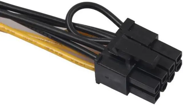 Alt view image 4 of 6 - 15pin SATA male to 8pin(6+2) PCI-E Power Supply Cable 20cm SATA Cable 15-pin to 8 pin cable 18AWG Wire for video card a713