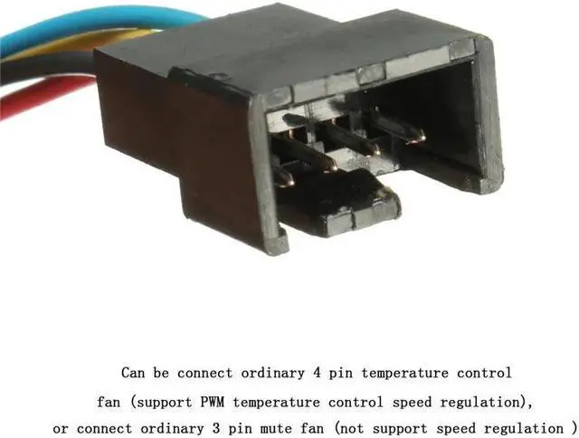 Alt view image 6 of 9 - 1Pc Dedicated Fan Adapter Conversion Line 5 Pin 4 Wire Interface Computer CPU Case Fan Connector Cable Adapter For DELL