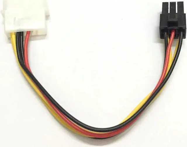 Alt view image 4 of 6 - 4 Pin Molex to 6 Pin PCI-Express PCIE Video Card Power Converter Adapter Cable 20CM