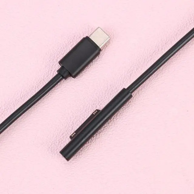 Alt view image 4 of 6 - Type-C Adapter Cable 1.5m Power Bank Charger Reliable Converter Chip PD charger Cord for Microsoft Surface Pro 5 6 Surface Book