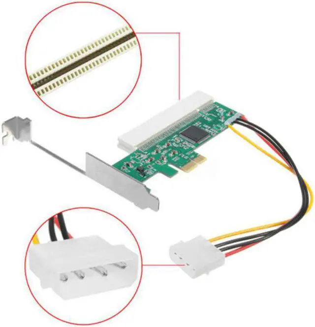 Alt view image 3 of 6 - Amify PCI Express PCI-E To PCI Adapter Card Asmedia 1083 Chip Riser Extender 32bit PCIe To PCI Converter Adapter