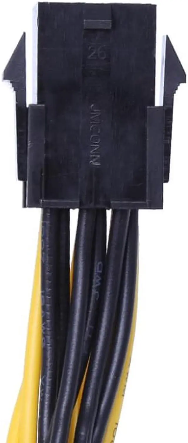 Alt view image 5 of 6 - Amify PCI-E PCIe PCI Express 6-Pin Female To Dual 2-Port 8-Pin ( 6+2 Pin ) Male GPU Video Card Power Adapter Cable 18 AWG 20.5cm
