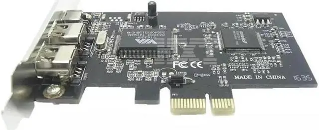Alt view image 4 of 4 - Firewire Card,PCIe Firewire 800 Adapter for Windows 10 with Low Profile Bracket and Cable,3 Ports (2x6 Pin 1x4 Pin) IEEE 1394