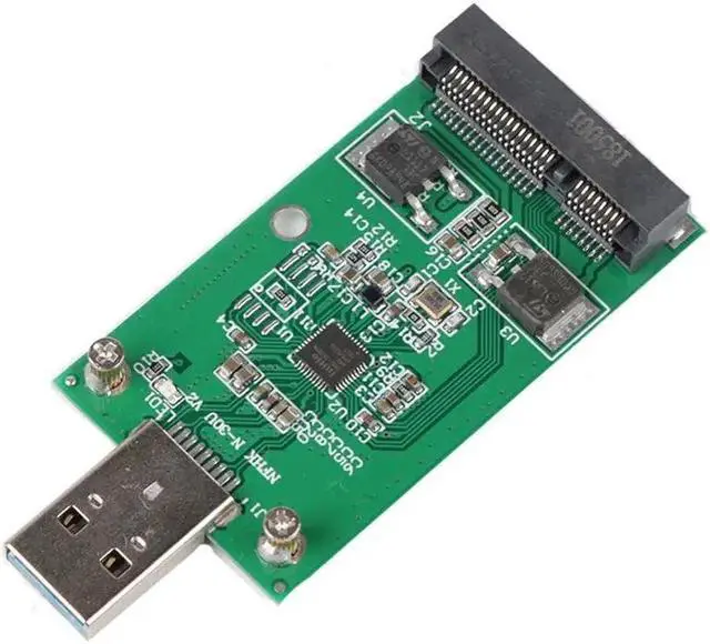 Alt view image 5 of 5 - Mini USB 3.0 to PCIE mSATA External SSD PCBA Conveter Adapter Card
