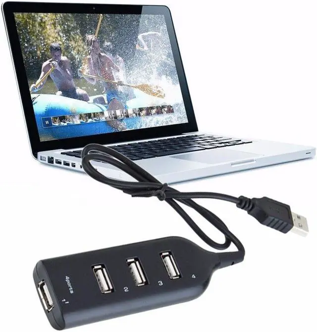 Alt view image 6 of 15 - Portable4 Port USB 1.1 USB HUB Laptop PC Slim Smallest Mini USB Splitter Adapter For Mobile Phone Laptop PC