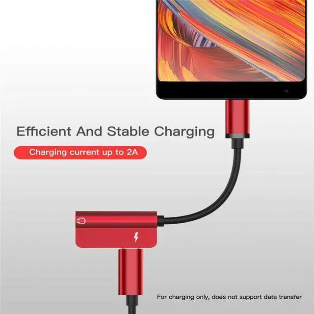 Alt view image 6 of 6 - 1Pcs Type C to 3.5mm Jack AUX Audio Headphone USB C Charging Adapter Splitter Cable