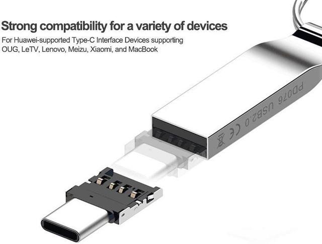 Alt view image 9 of 10 - Type C USB C to USB 2.0 OTG Adapter for Xiaomi Mi A1 For Samsung Galaxy S8 Plus Oneplus 5T Macbook Pro Type C OTG Converter