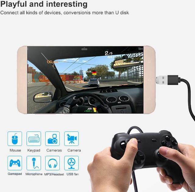 Alt view image 6 of 10 - Type C USB C to USB 2.0 OTG Adapter for Xiaomi Mi A1 For Samsung Galaxy S8 Plus Oneplus 5T Macbook Pro Type C OTG Converter