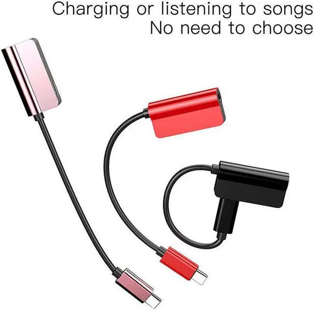 Alt view image 4 of 6 - 1Pcs Type C to 3.5mm Jack AUX Audio Headphone USB C Charging Adapter Splitter Cable