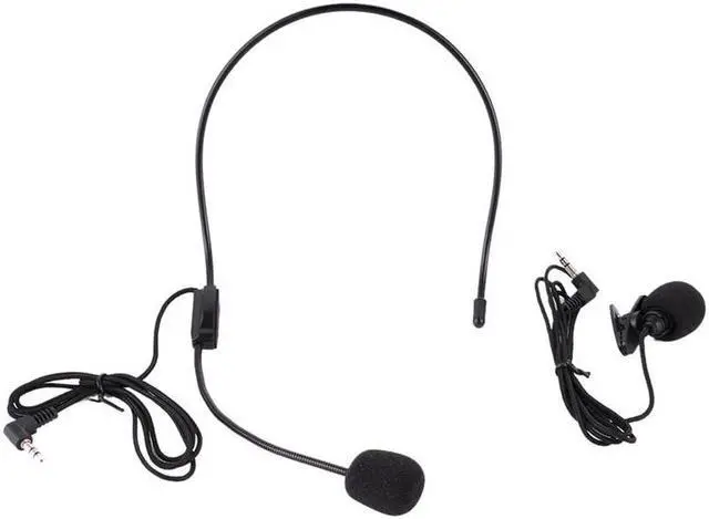 Main image of universal 3.5mm Mini Portable Wired Headset Microphone Tie Clip Mic for Lectures Teaching Guide Studio Amplifier Loudspeaker