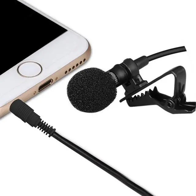 Alt view image 5 of 6 - Professional Studio Mic Lapel Clip on Omnidirectional Condenser Microphones Lapel Microphone for Mobile phones