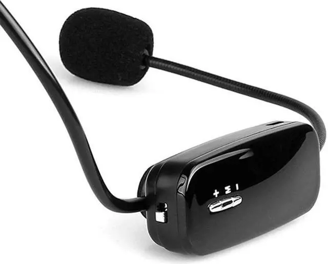 Alt view image 6 of 6 - Wireless Microphone Headset MIC Voice Amplifier FM Transmitter 87.5 108MHz & Rechargeable Battery for Teaching Tour Guide Y443