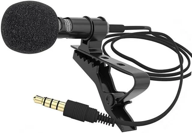 Main image of Professional Studio Mic Lapel Clip on Omnidirectional Condenser Microphones Lapel Microphone for Mobile phones