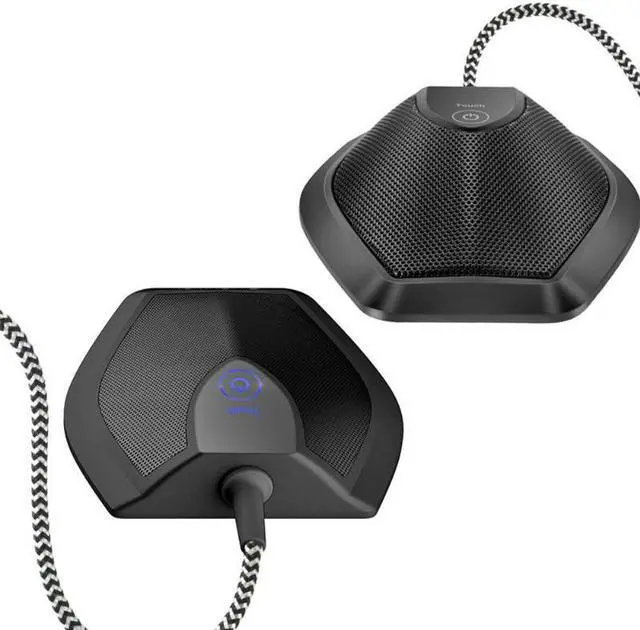 Alt view image 5 of 6 - Touch Button Condenser Microphone Omnidirectional Conference Tabletop Mic for Meeting Room