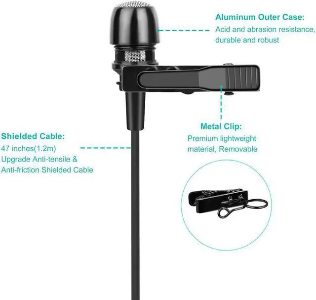 Alt view image 2 of 6 - KIMAFUN 2.4G Lavalier Lapel Collar Clip on Wireless Microphone Voice Amplifier for Teaching Lecture Conference Speech Promotion