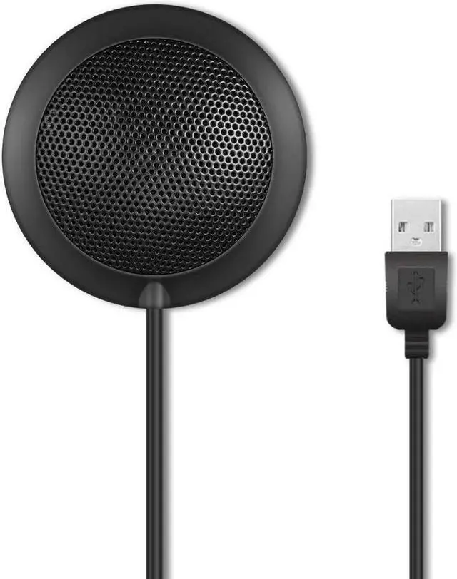 Alt view image 3 of 6 - Conference Microphone USB Plug Omnidirectional Condenser Boundary Microphone for Video Conference Recording Skype VoIP Calls