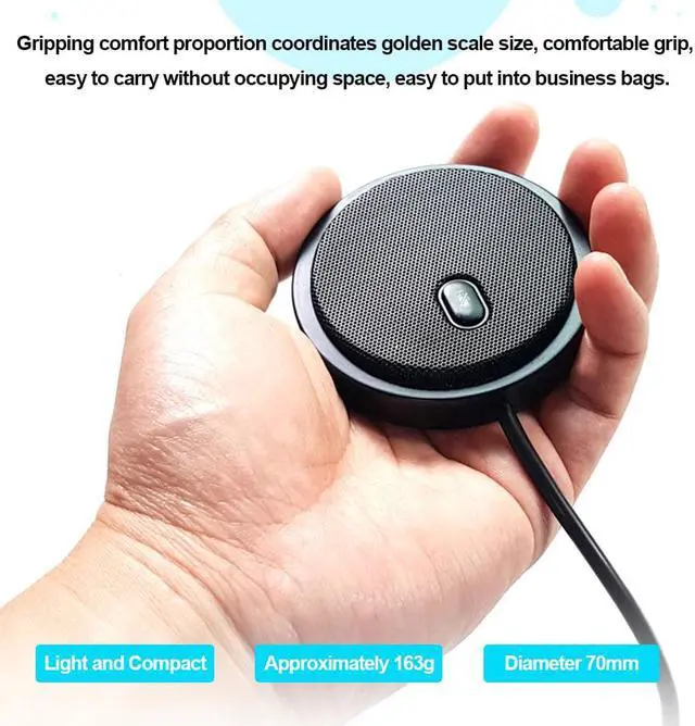 Alt view image 2 of 6 - USB Omni directional Condenser Microphone UM02 Mic For Meeting Business Conference Computer Desktop Laptop Voice Chat Video Game