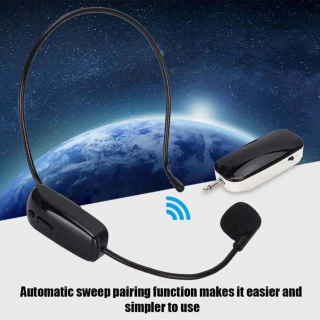 Alt view image 4 of 6 - UHF Wireless Microphone Headset Wireless Microphone Mic for Teaching Meeting Tour Guide Hot