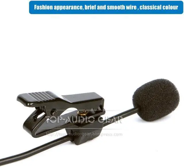 Alt view image 6 of 6 - 3 Pin Mini XLR TA3F Lavaliar Lapel Tie Clip Microphone For AKG Wireless Microphone System WMS SR PT 450 470 420 4500 Bodypack