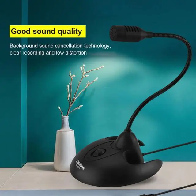 Alt view image 5 of 6 - VBESTLIFE 3.5mm Jack Wired Stereo Microphone Flexible Gooseneck Desktop Standing Microphone For Meeting Karaoke Microphone