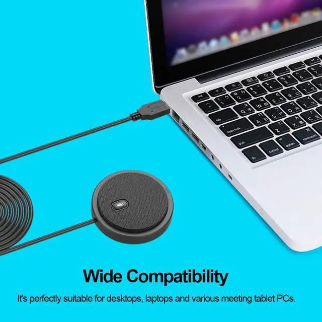 Alt view image 4 of 6 - USB Omni directional Condenser Microphone UM02 Mic For Meeting Business Conference Computer Desktop Laptop Voice Chat Video Game