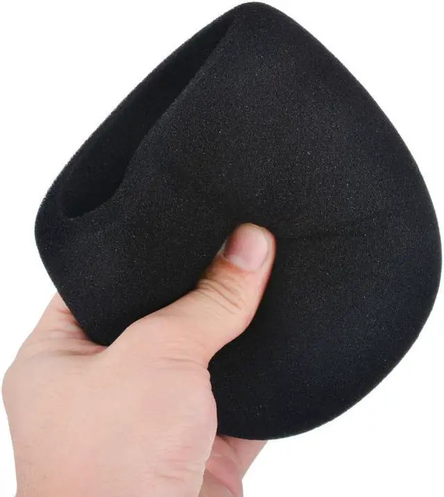 Alt view image 5 of 6 - 1PC Pop Black Microphone Foam Cover Filter Windscreen Sponge Cover Replacement For Blue Yeti Pro Mic