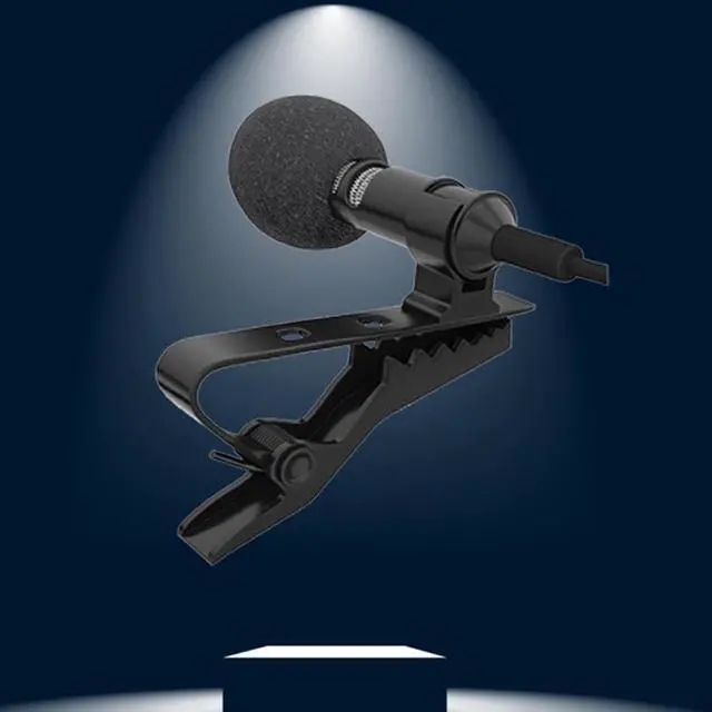 Alt view image 3 of 6 - Professional Studio Mic Lapel Clip on Omnidirectional Condenser Microphones Lapel Microphone for Mobile phones