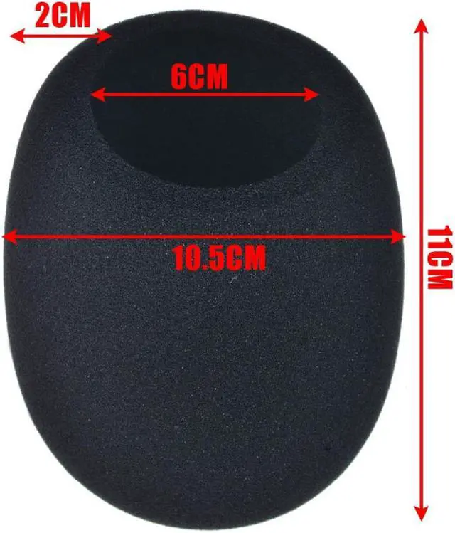 Alt view image 6 of 6 - 1Pc Pop Filter Windscreen Microphone Sponge Foam Cover For Blue Yeti Pro Mic Replacement Black Sponge Cover