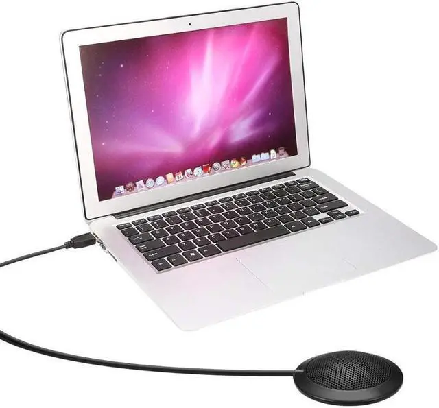 Alt view image 4 of 6 - Conference Microphone USB Plug Omnidirectional Condenser Boundary Microphone for Video Conference Recording Skype VoIP Calls