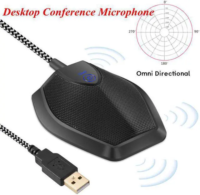 Main image of Microphone USB Condenser Desktop Microphone For Computer Conference Tabletop Microphone USB Mic Micro Microfone Mikrofon