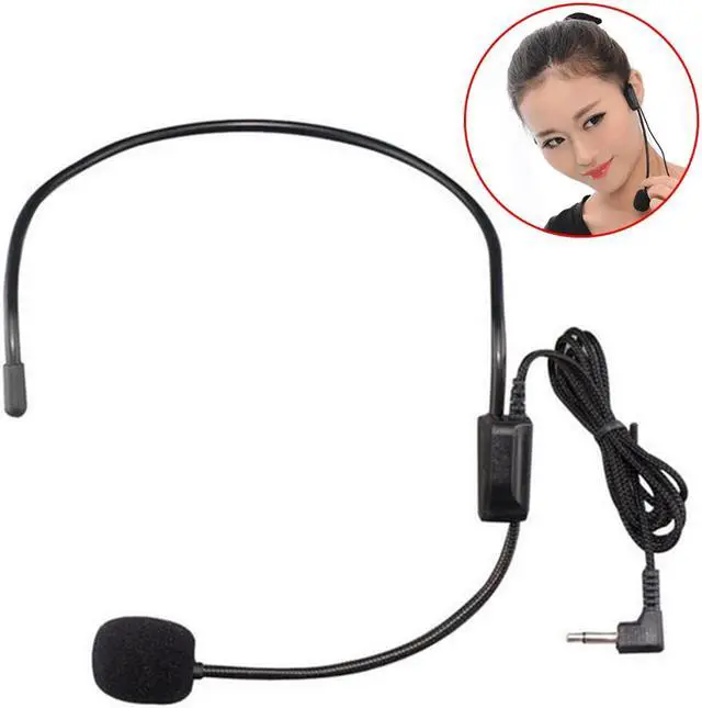 Alt view image 4 of 6 - 3.5mm Wired Microphone Headset Studio Conference Guide Speech Speaker Stand Multifunctional Microphone For Voice Amplifier