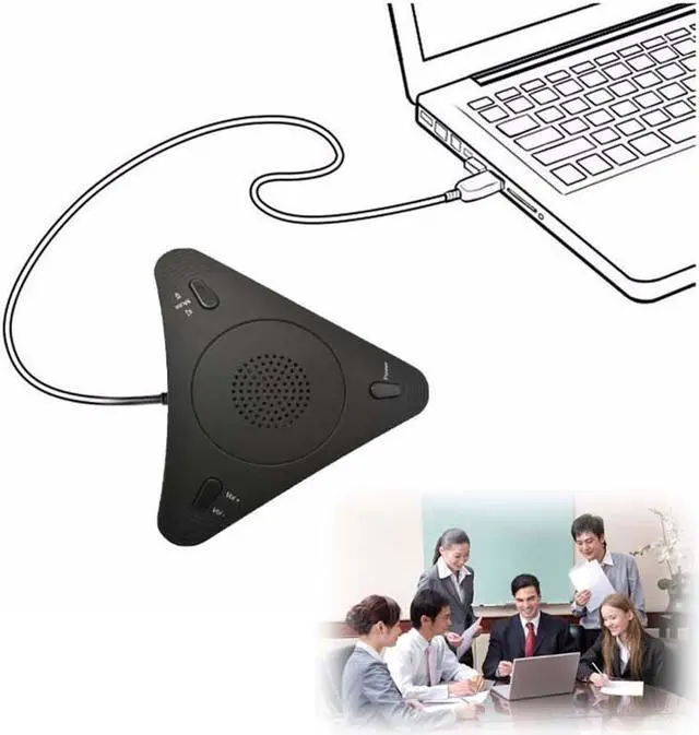 Main image of USB 500 Omnidirectional Voip Conference Microphone Speaker Omnidirectional USB Microphone Desktop Microphone New