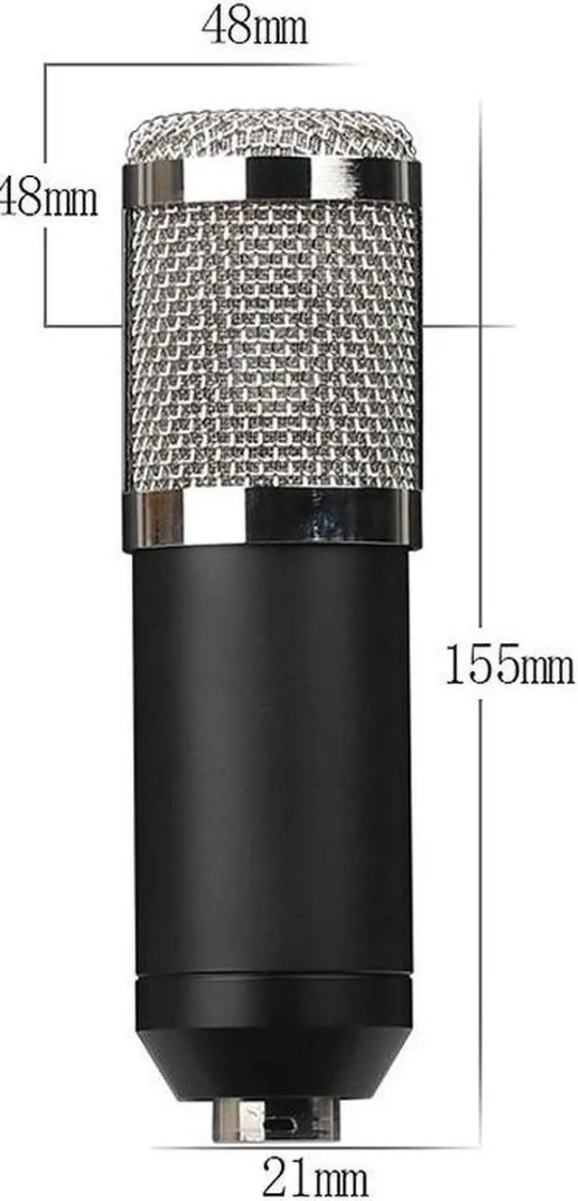 Alt view image 3 of 6 - B.BMIC Bm800 Condenser Microphone Sound Recording Bm 800 Microphone Ktv Karaoke Microphone Set Mic with Stand for Computer