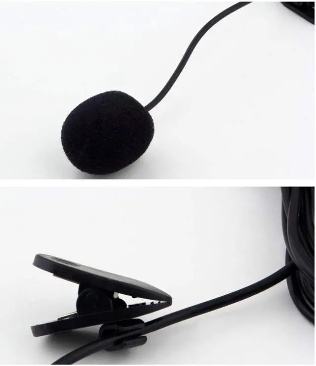 Alt view image 3 of 6 - Portable Mini Lavalier Clip Microphone 3.5mm Tie Lapel Lavalier Clip Microphone for Lectures Teaching Lessons Education