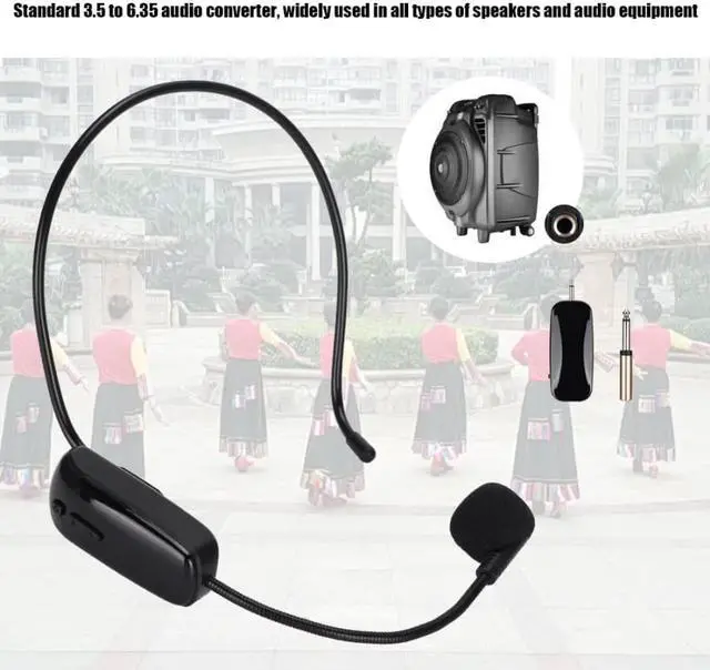 Alt view image 5 of 6 - UHF Wireless Microphone Headset Wireless Microphone Mic for Teaching Meeting Tour Guide Hot