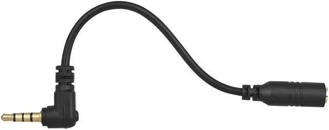 Alt view image 4 of 6 - Andoer EY S04 3.5mm 3 Pole TRS Female to 4 Pole TRRS Male Microphone Adapter Cable Audio Stereo Mic Converter for Smartphone