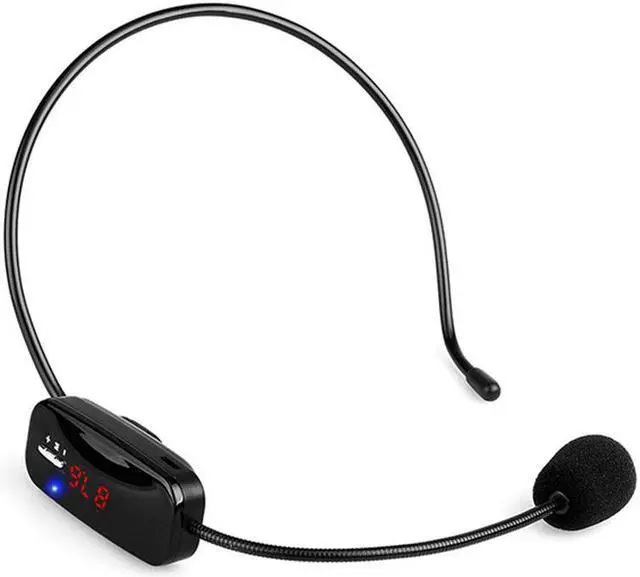 Main image of Wireless Microphone Headset MIC Voice Amplifier FM Transmitter 87.5 108MHz & Rechargeable Battery for Teaching Tour Guide Y443