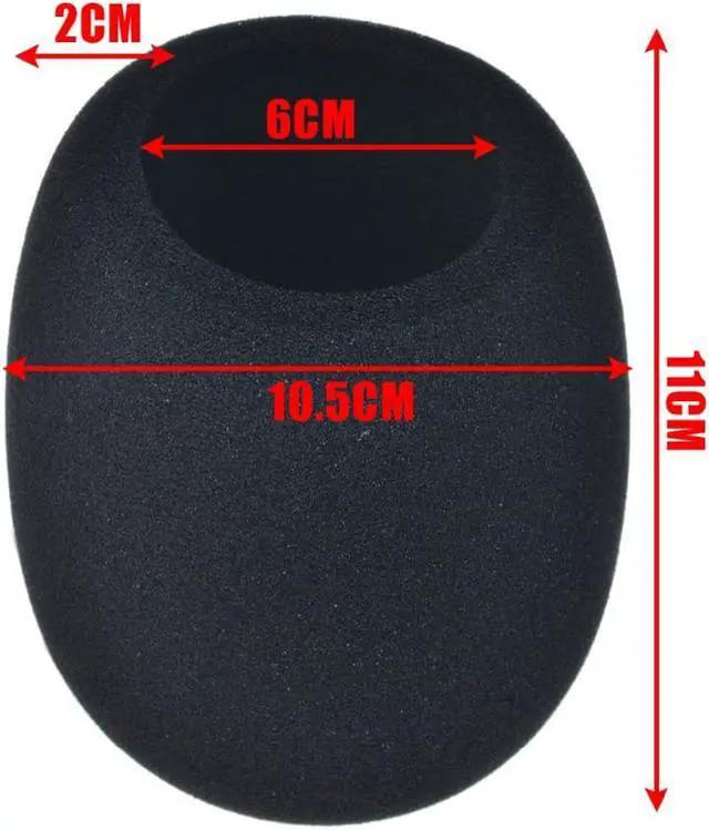 Alt view image 6 of 6 - 1PC Pop Black Microphone Foam Cover Filter Windscreen Sponge Cover Replacement For Blue Yeti Pro Mic