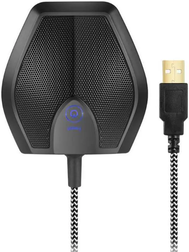 Alt view image 6 of 6 - Touch Button Condenser Microphone Omnidirectional Conference Tabletop Mic for Meeting Room