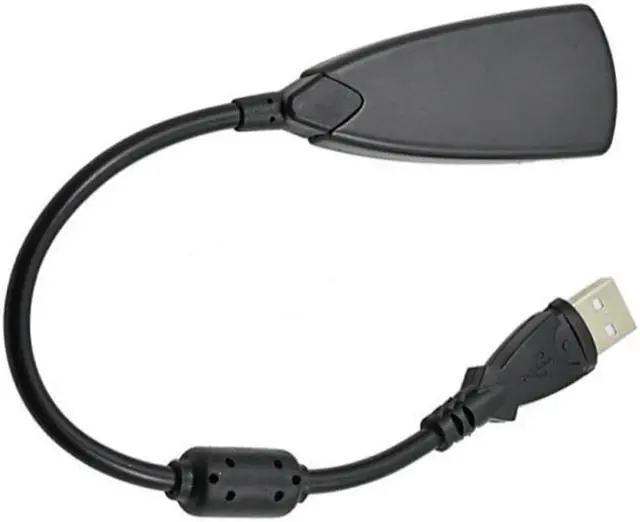 Alt view image 3 of 6 - 7.1 Channel USB Sound Card External 3D Audio Adapter 3.5mm Audio Splitter for PC Desktop Laptop