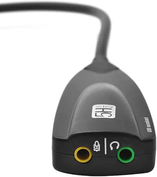 Alt view image 4 of 6 - 7.1 Channel USB Sound Card External 3D Audio Adapter 3.5mm Audio Splitter for PC Desktop Laptop