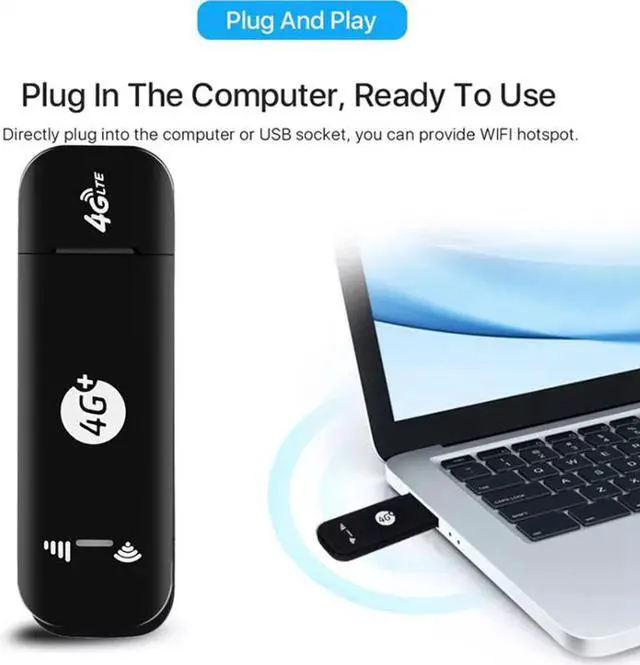 Alt view image 5 of 6 - 4G Wifi Router Unlimited 4G USB Modem Sim USB Dongle Wireless Car Modem Mobile Mini Hotspot/Dongle Europe Version