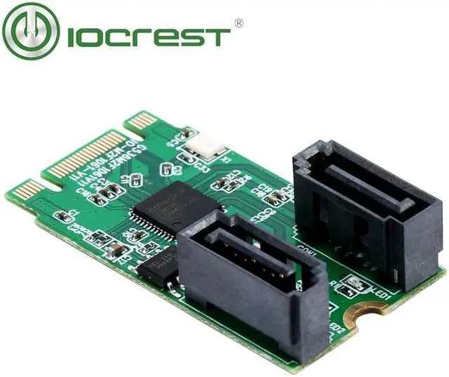Alt view image 4 of 6 - M.2(pcie ) to 2 Port SATA 6G RAID Adapter Internal M.2 SATA RAID Controller Card