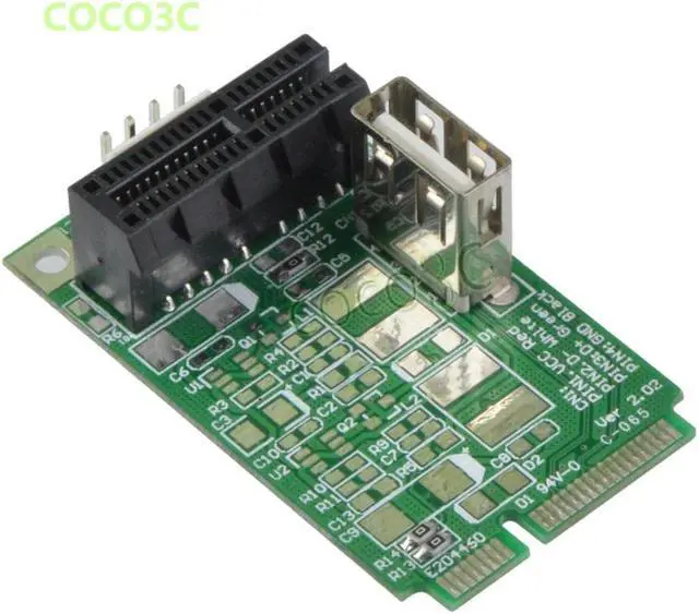 Alt view image 3 of 5 - Mini PCIe To PCI-e 1x slot adapter for mini ITX mini PCI-e to PCI express Riser card for Sound, Network, graphics card