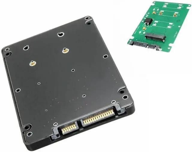 Main image of Mini PCI-E mSATA SSD To 7mm 2.5" SATA 22 pin HDD Adapter Converter Adapter Card with Case