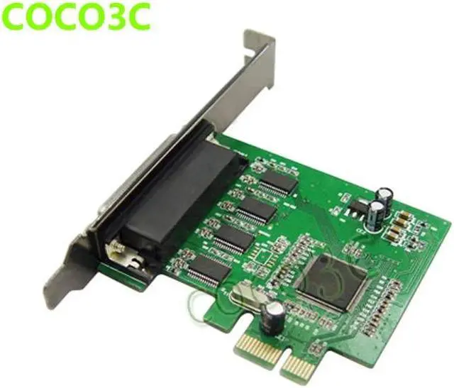 Alt view image 2 of 6 - Amify PCI express 4 ports Serial card PCI-e 1x Multi RS-232 DB9 COM port adapter for Serial Networking Monitoring Equipment