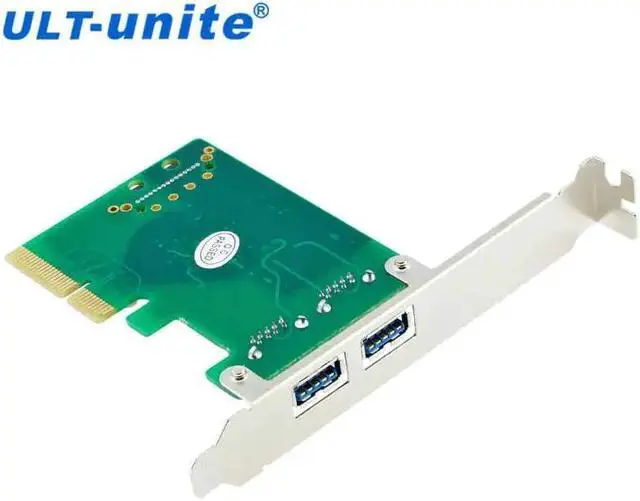 Alt view image 3 of 5 - Amify PCI-E to USB 3.1 Type-A 2 Port Express Card with 15 Pin Power Connector Dual Port Add on Expansion Card Adapter