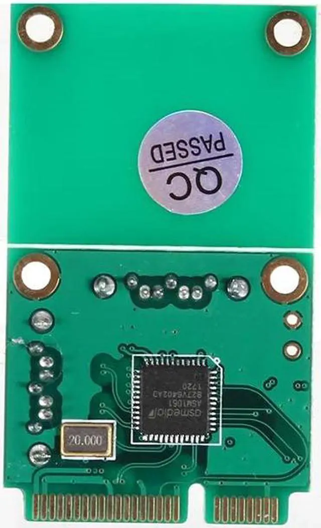 Alt view image 5 of 6 - SATA 6Gbps 2 Ports Mini PCI Express Controller Expansion Card PCI-E to SATA3.0 + 2xSATA3 With Cable