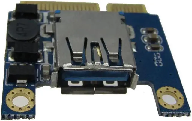 Alt view image 3 of 3 - Mini PCI-E PCI-Express pcie pci express Half Height Port to USB 2.0 Adapter Card Mini Card to USB Flash Disk Wifi Wireless