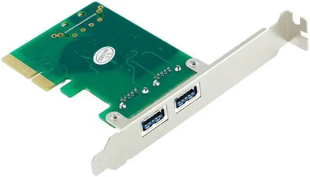 Alt view image 6 of 6 - 2 ports USB 3.0 to PCI Express Controller Card Bracket pci-e 4x to USB3.0 Add On Cards Adapter